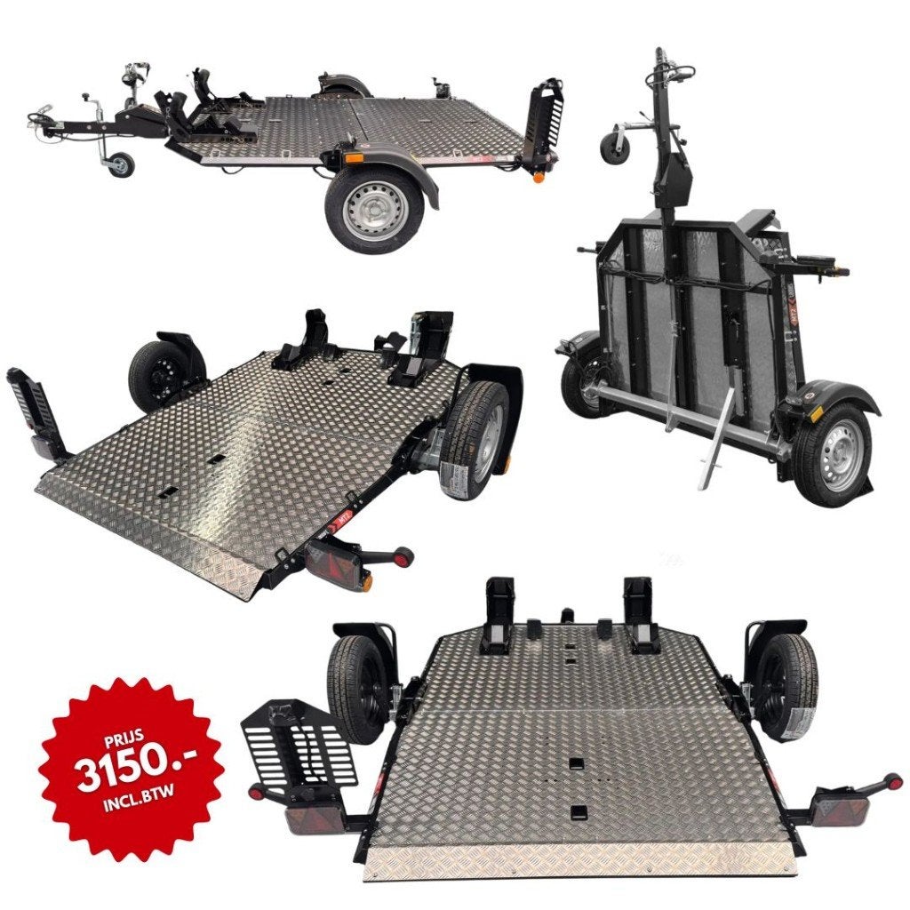 Motor Aanhangwagen 750 kg   Verlaagbaar Motortrailer