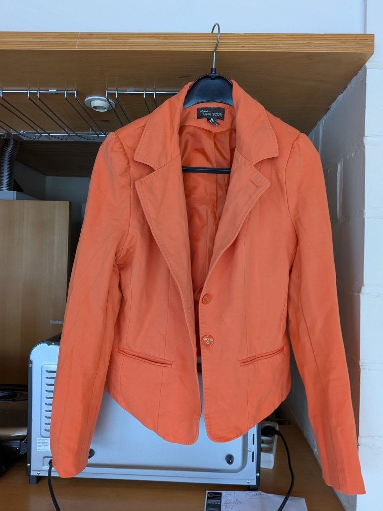 oranje blazer van Anna Scott- XXL - 8€, Ophalen of Verzenden, Gedragen, Oranje, Jasje of Colbert