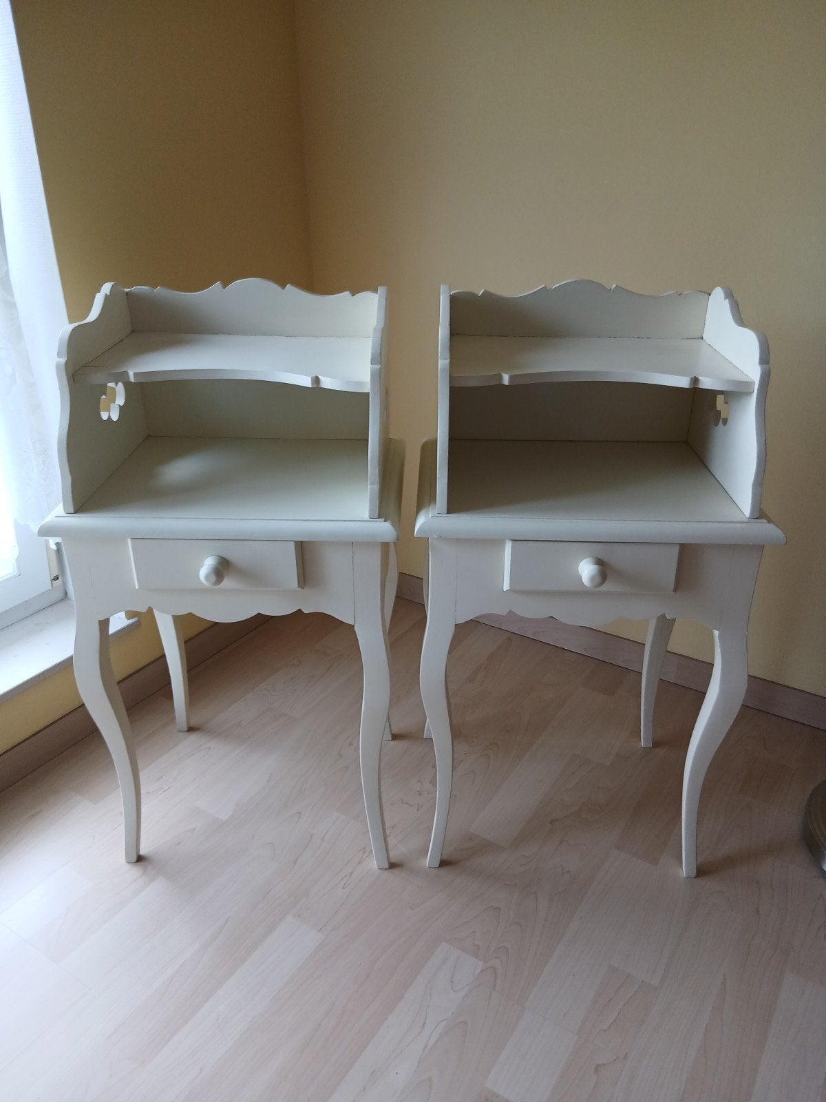 Lot de 2 tables de chevet, Huis en Inrichting, Slaapkamer | Nachtkastjes, Ophalen, Hout