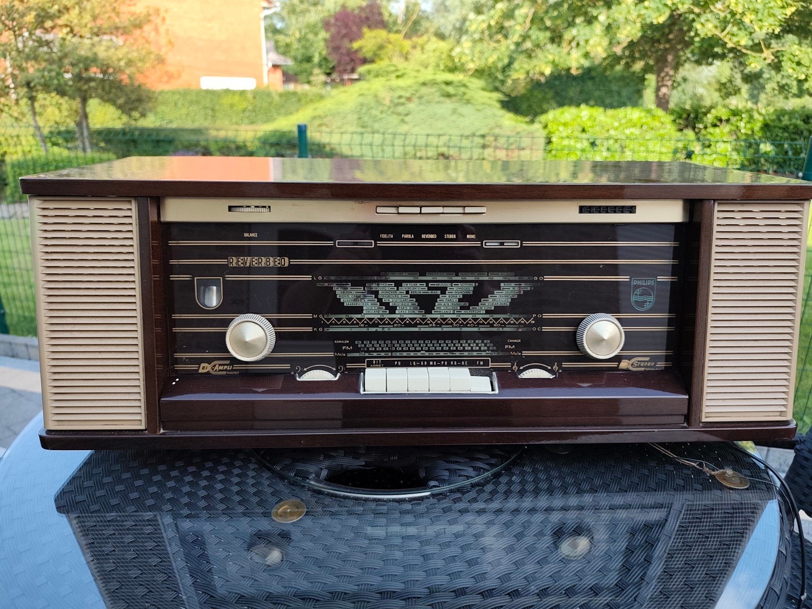 Philips-reverbeo,Vintage radio, Antiek en Kunst, Antiek | Tv's en Audio, Ophalen