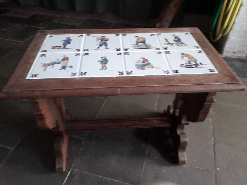 tegeltafeltje antiek, Ophalen