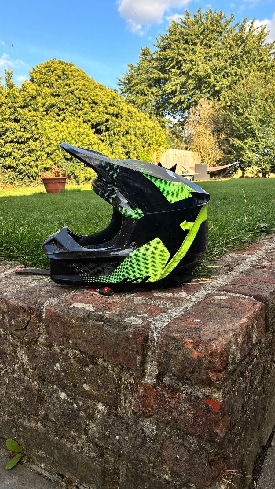 mtb/motto helm van fox, Motoren, Kleding | Motorhelmen, Kinderen, S, Tweedehands, Overige typen