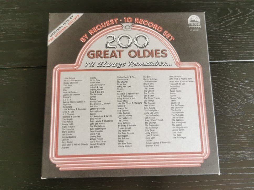 Lp box 200 Great Oldies ( 10LP), CD & DVD, Vinyles | Néerlandophone, Enlèvement ou Envoi, Comme neuf, LP