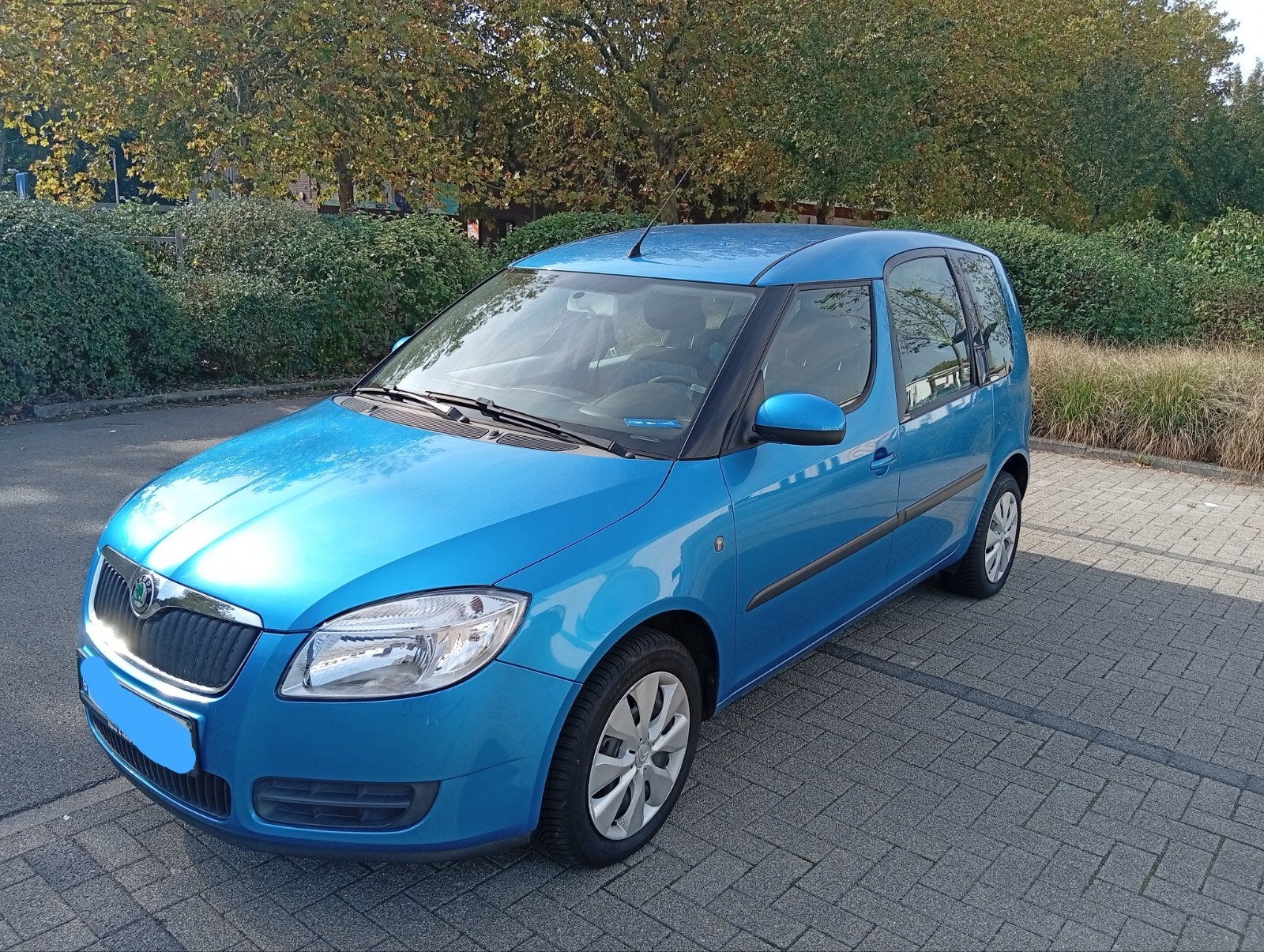 Skoda Roomster 1.4 benzine 123.000km airco zetelverwarming, Auto's, Voorwielaandrijving, 4 cilinders, Blauw, Roomster