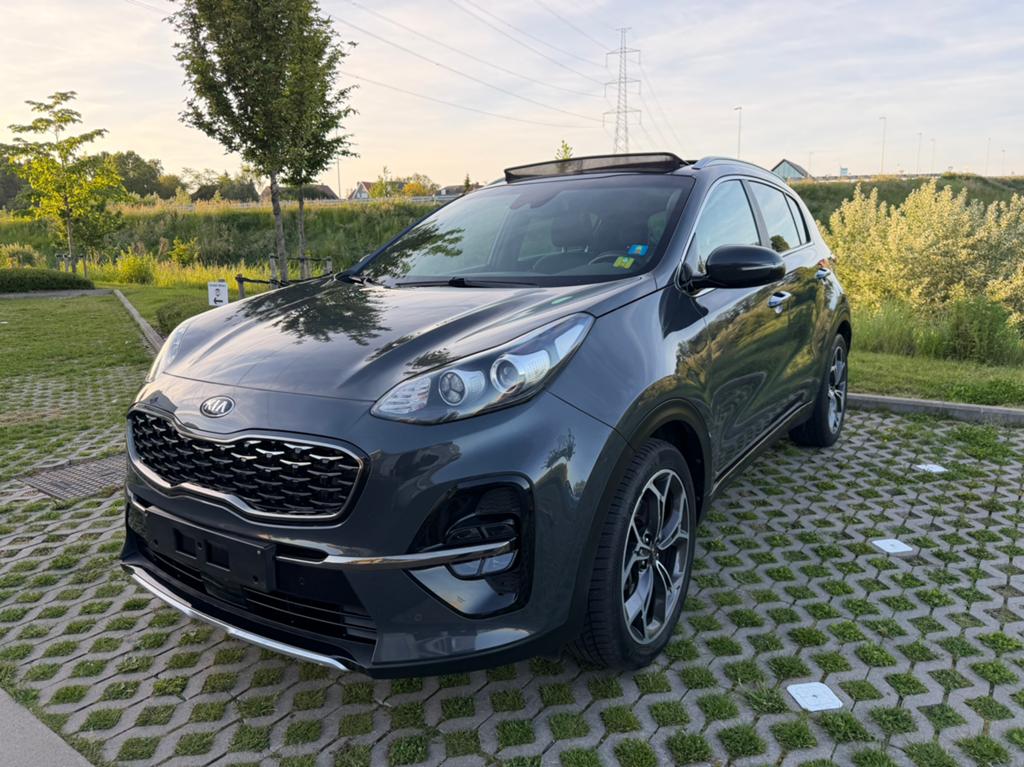 KIA SPORTAGE GT - LINE 1.6 diesel * GARANTIE * 2019 * 91.000, Autos, Kia, Cuir, Euro 6, Entreprise, Noir