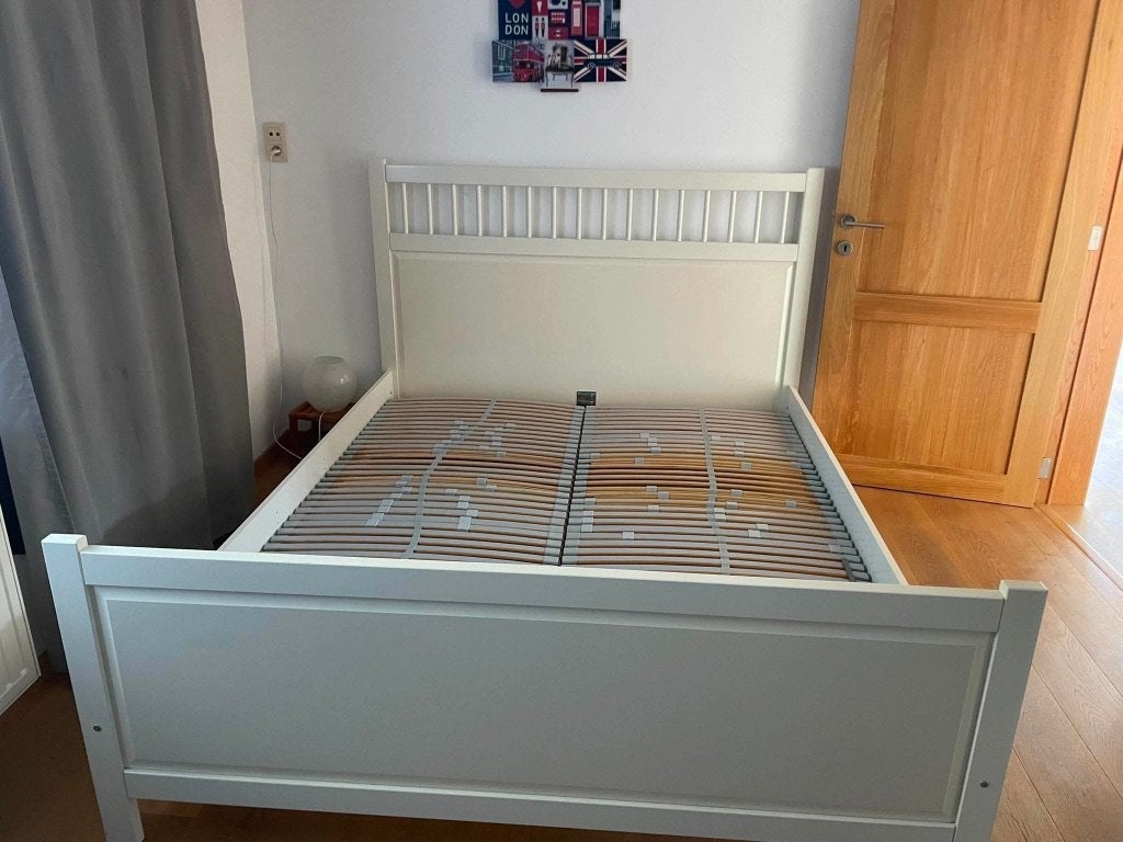 Lit IKEA Hemnes 160 x 200 RÉSERVÉ, Enlèvement, Utilisé, 200 cm, Deux personnes