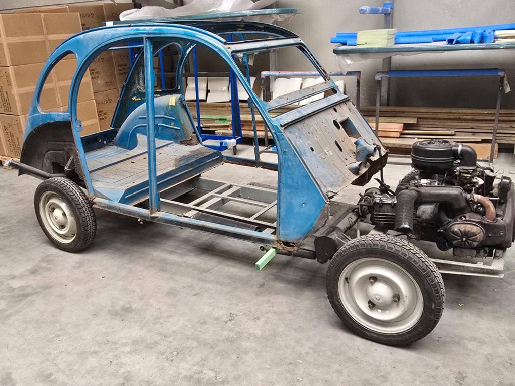 2cv met nieuw galva chassis, Autos, Citroën, Particulier, Enlèvement