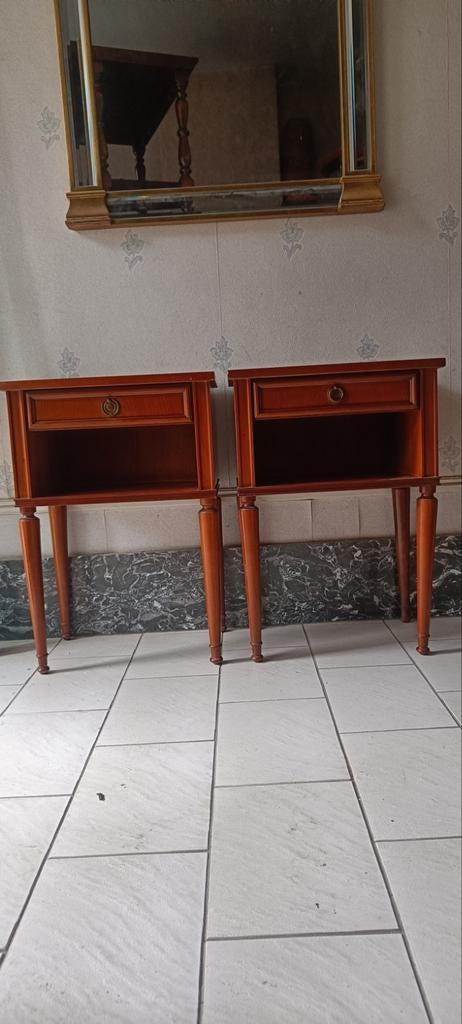 Vintage set van 2 nachtkastjes jaren 60, Enlèvement