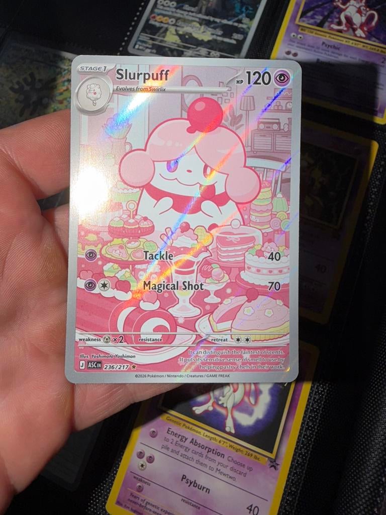 Slurpuff IR 236/217 (Ascended Heroes), Ophalen of Verzenden, Zo goed als nieuw, Losse kaart, Foil