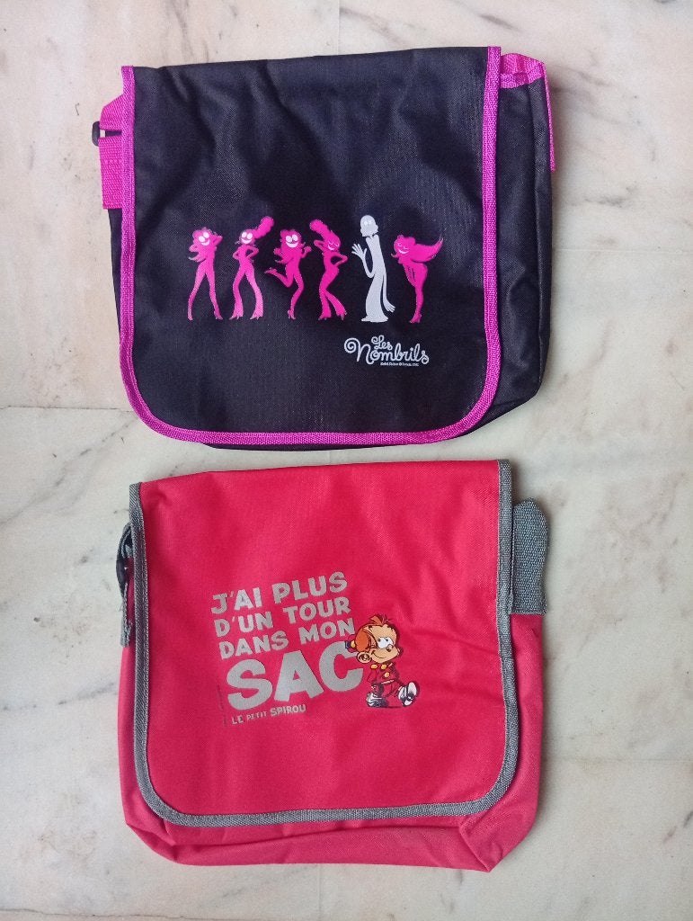 2 "sacs-mallettes" offerts par les éditions Dupuis., Enlèvement ou Envoi, Neuf
