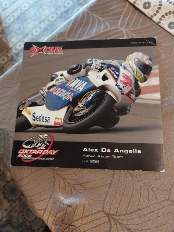 Fotokaart : Alex De Angelis / Aprilia Aspar Team / GP 250, Ophalen of Verzenden, Gebruikt, Poster, Plaatje of Sticker