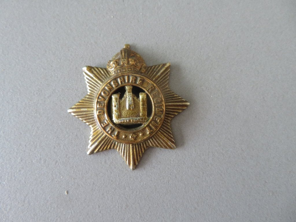 The Devonshire Regiment officer,s cap badge WW2, Verzamelen, Ophalen of Verzenden, Landmacht, Embleem of Badge