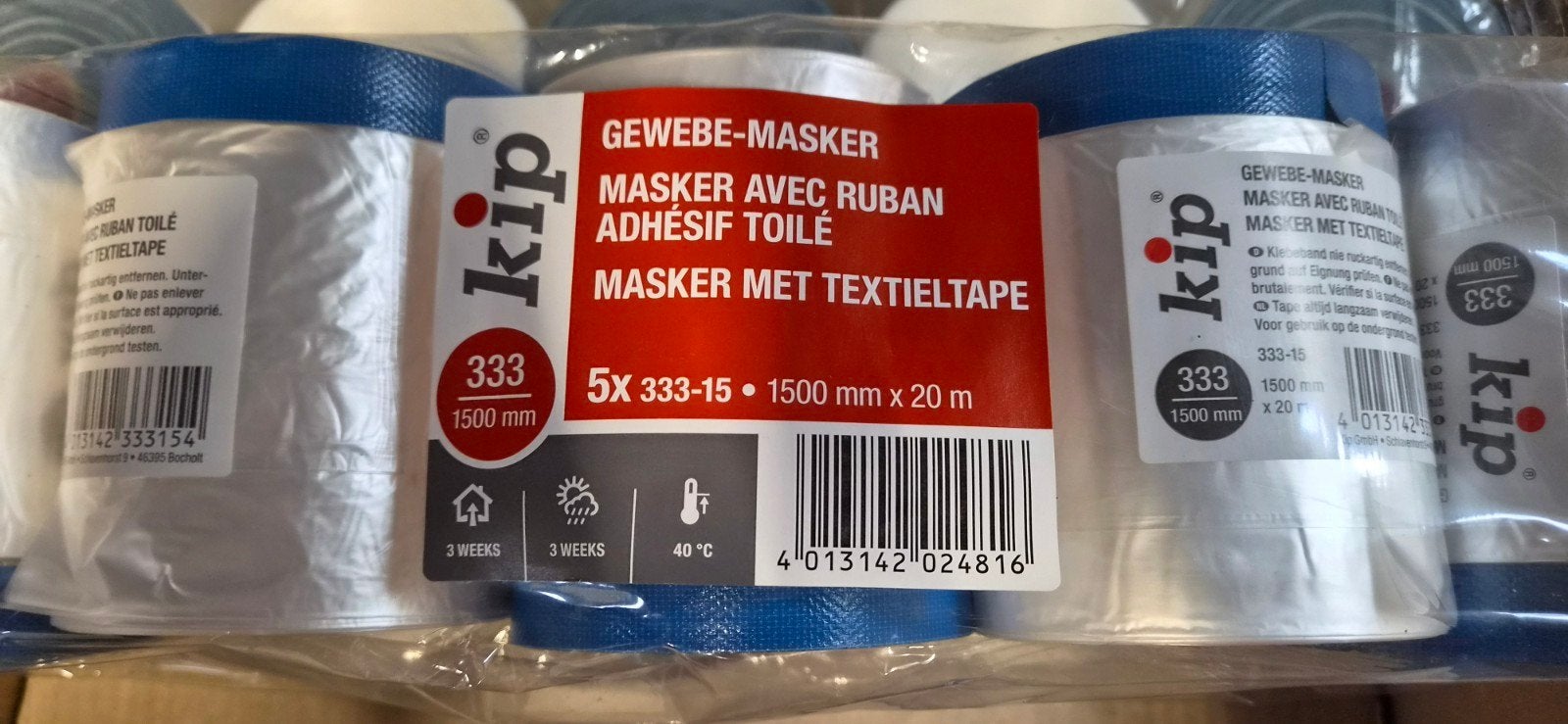kip 333 masker met textieltape 1500 mm, Doe-het-zelf en Bouw, Ophalen, Nieuw