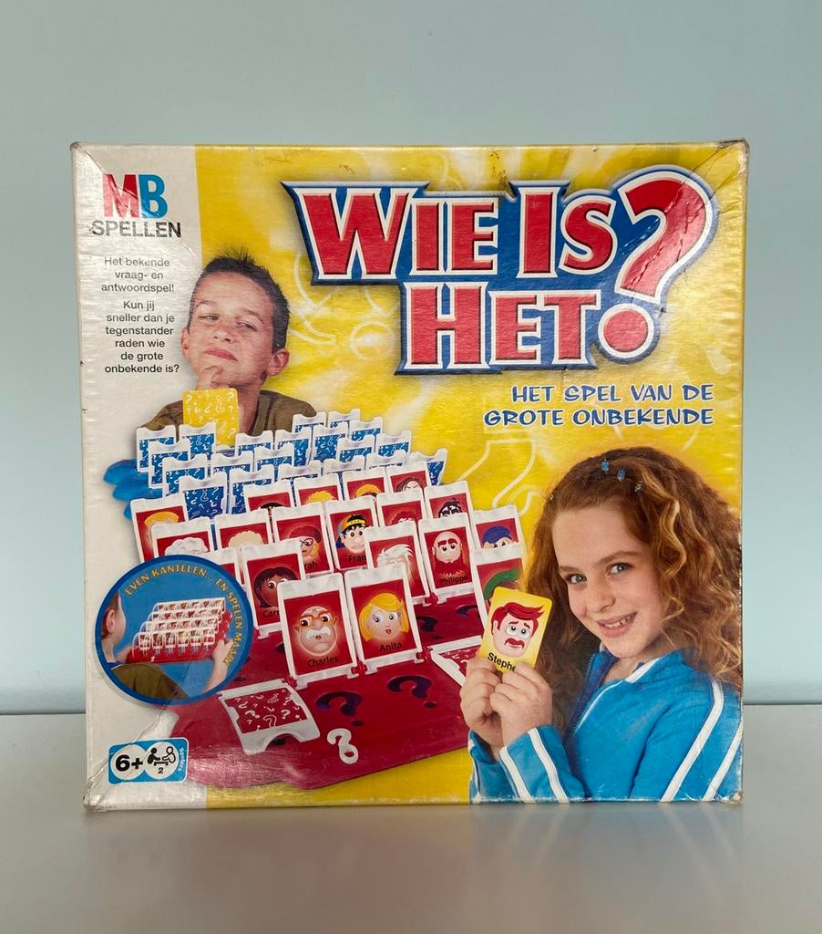 Gezelschapsspel - Wie is het?, Hobby en Vrije tijd, Gezelschapsspellen | Overige, Een of twee spelers, Ophalen of Verzenden, Gebruikt
