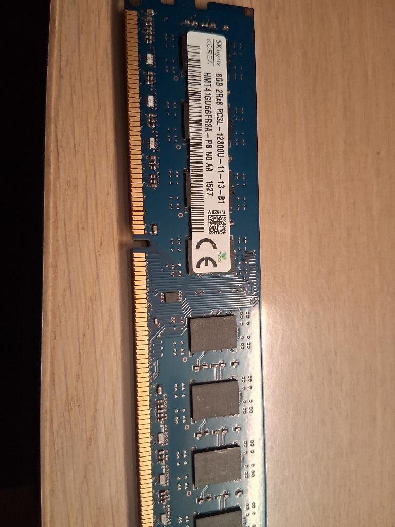 sk hynix 8gb ddr3l 12800u, Computers en Software, RAM geheugen, Gebruikt, 8 GB, DDR3, Ophalen of Verzenden