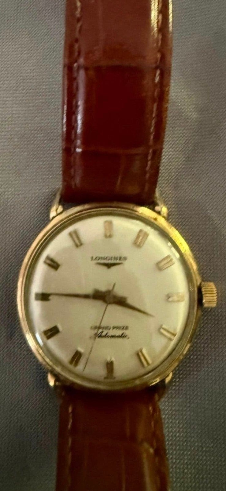 longines Admiral automatic gold 10k vintage année 1960, Enlèvement ou Envoi, Longines