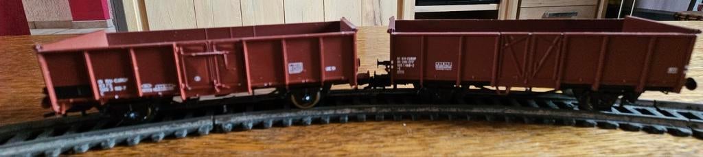 Lot de 2 wagons 1 lilipute et 1 roco  HO 1/87, Wagon, Fleischmann