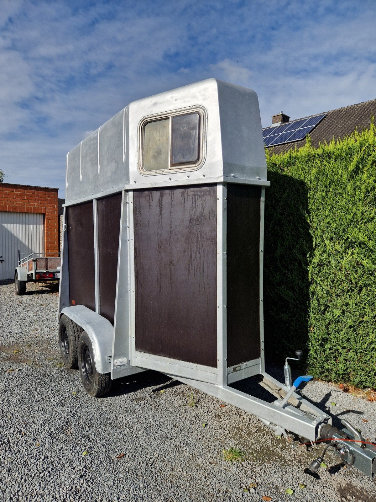 Verhuur 1,5 paardentrailer, Dieren en Toebehoren, Ophalen, Zo goed als nieuw, Hout, 1½-paards trailer