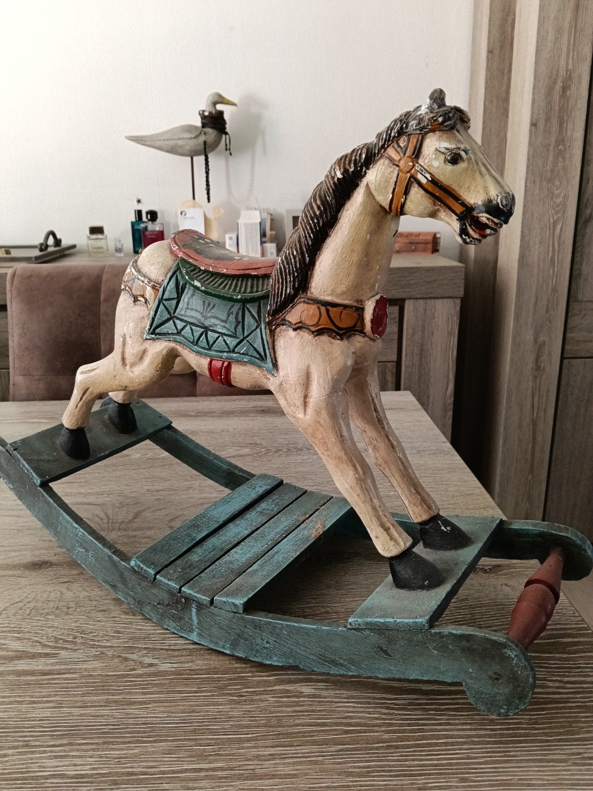 houten paard, Antiek en Kunst, Ophalen