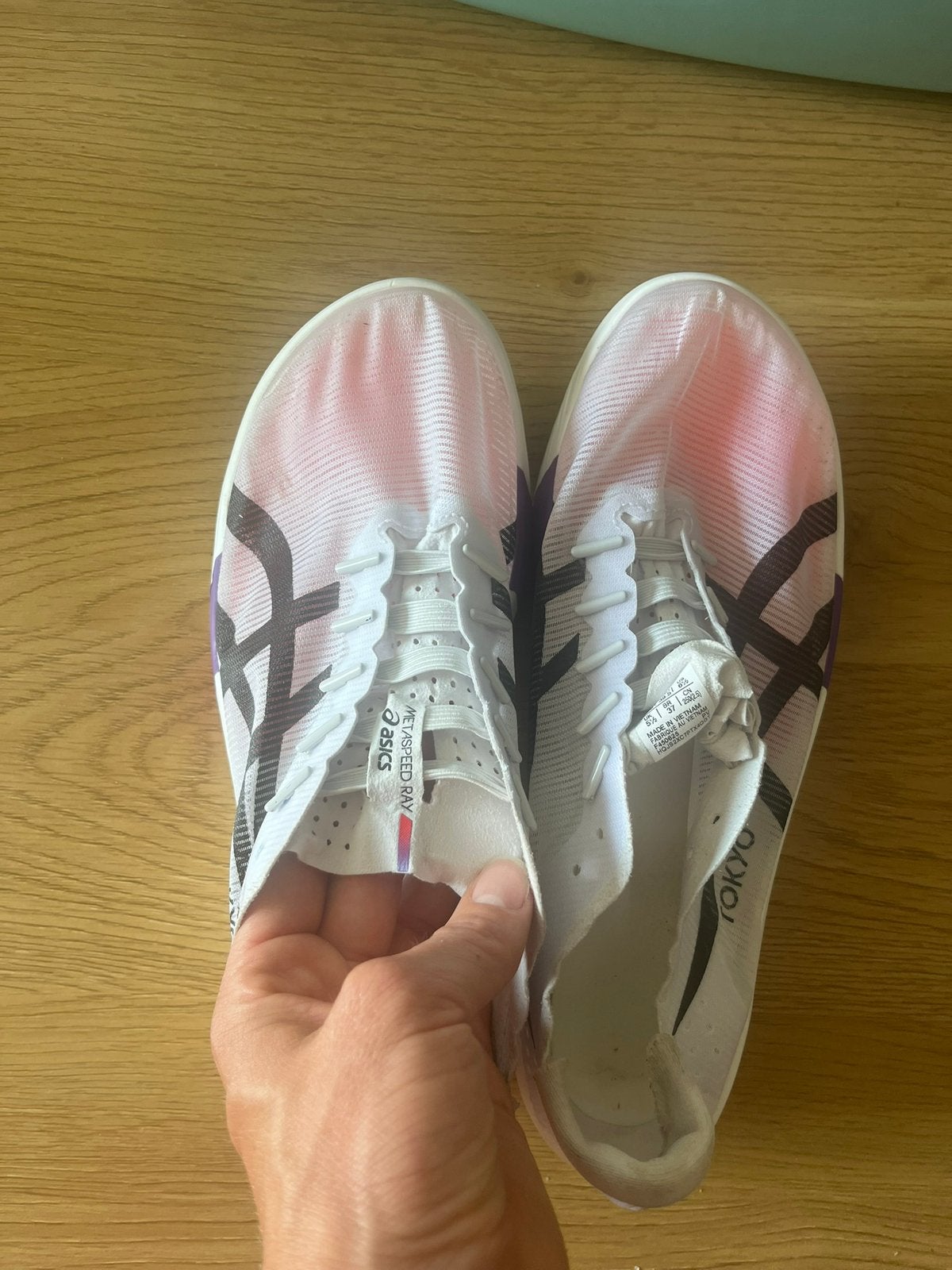 ASICS Metaspeed RAY - maat 39,5, Ophalen, Zo goed als nieuw, Asics