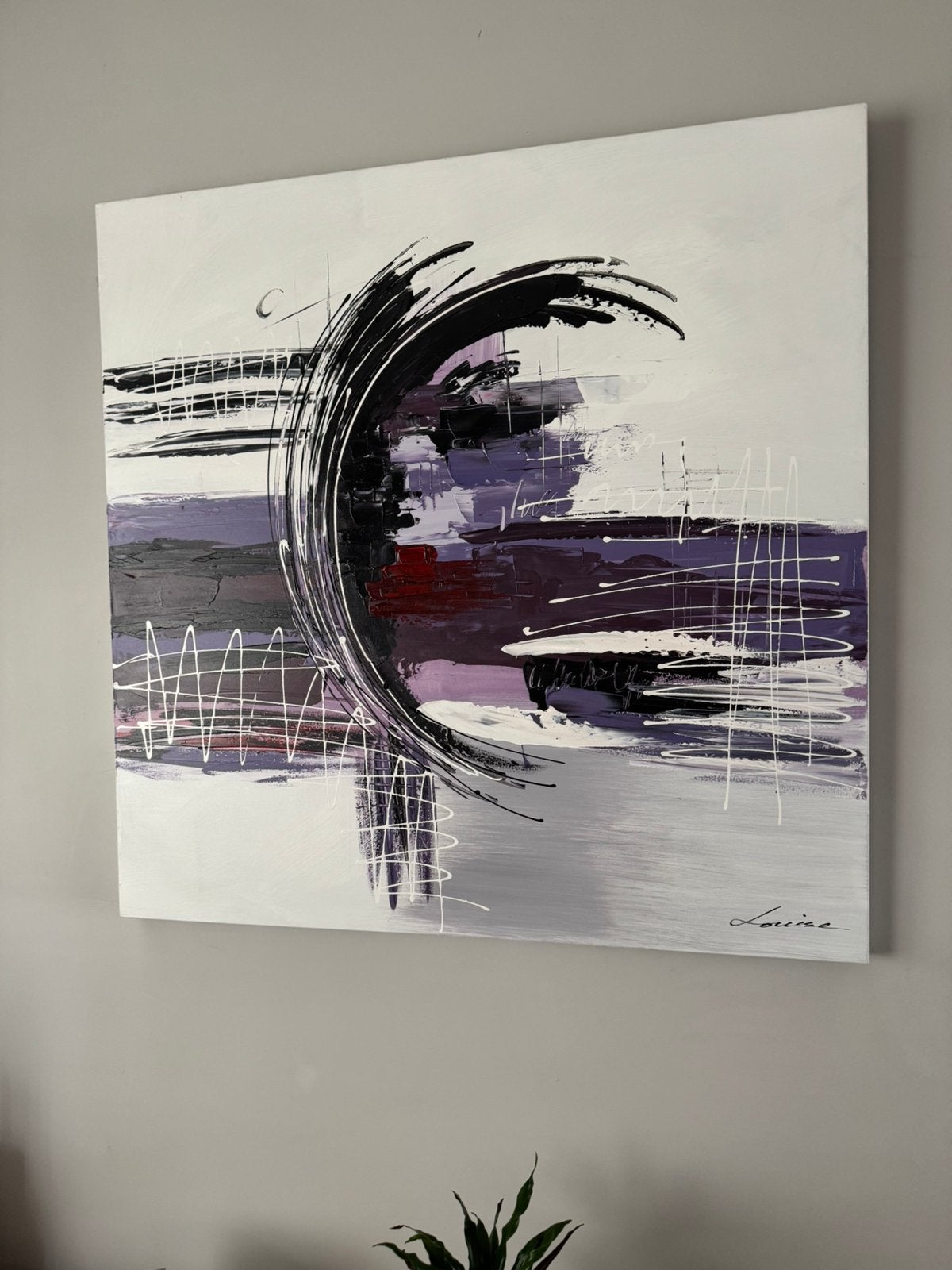 Modern schilderij „Louise” 1m/1m, Ophalen