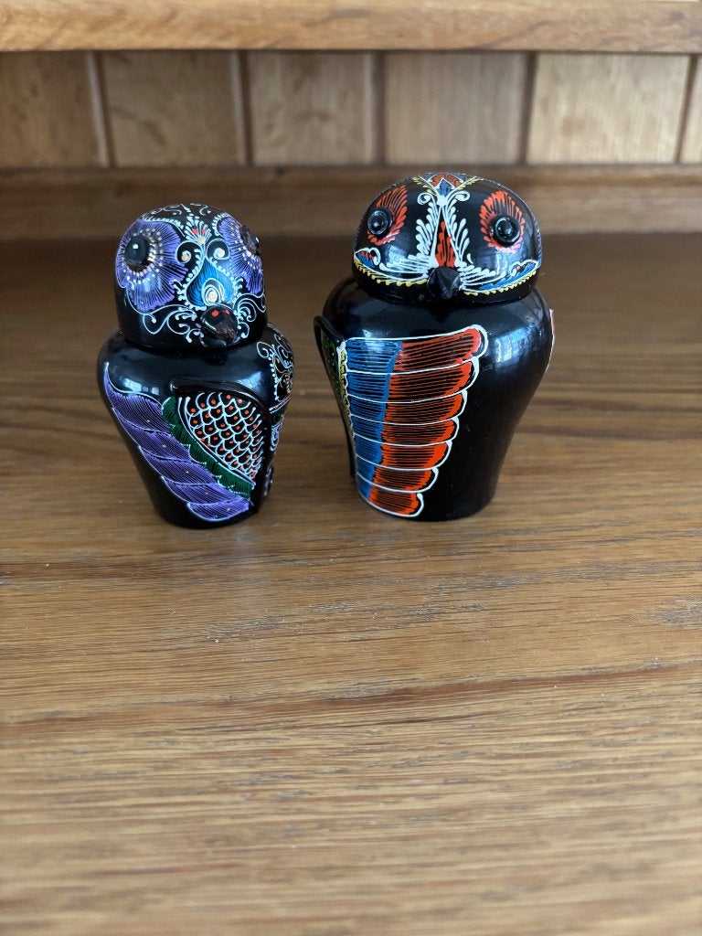 Handgeschilderde uiltjes, Ophalen, Zo goed als nieuw, Vogel, Beeldje of Figuurtje