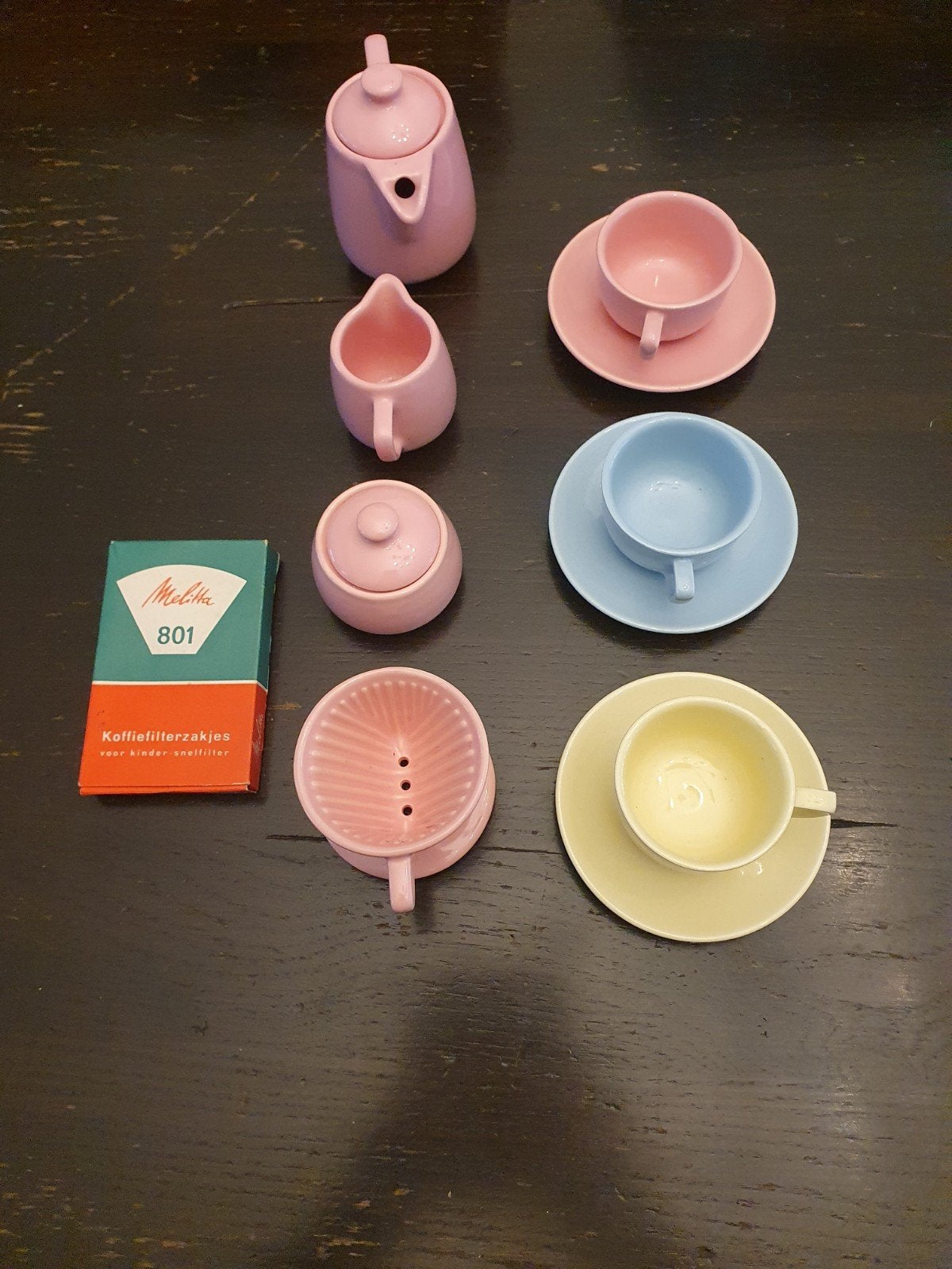 kinder koffieservies melitta jaren 1960, Ophalen