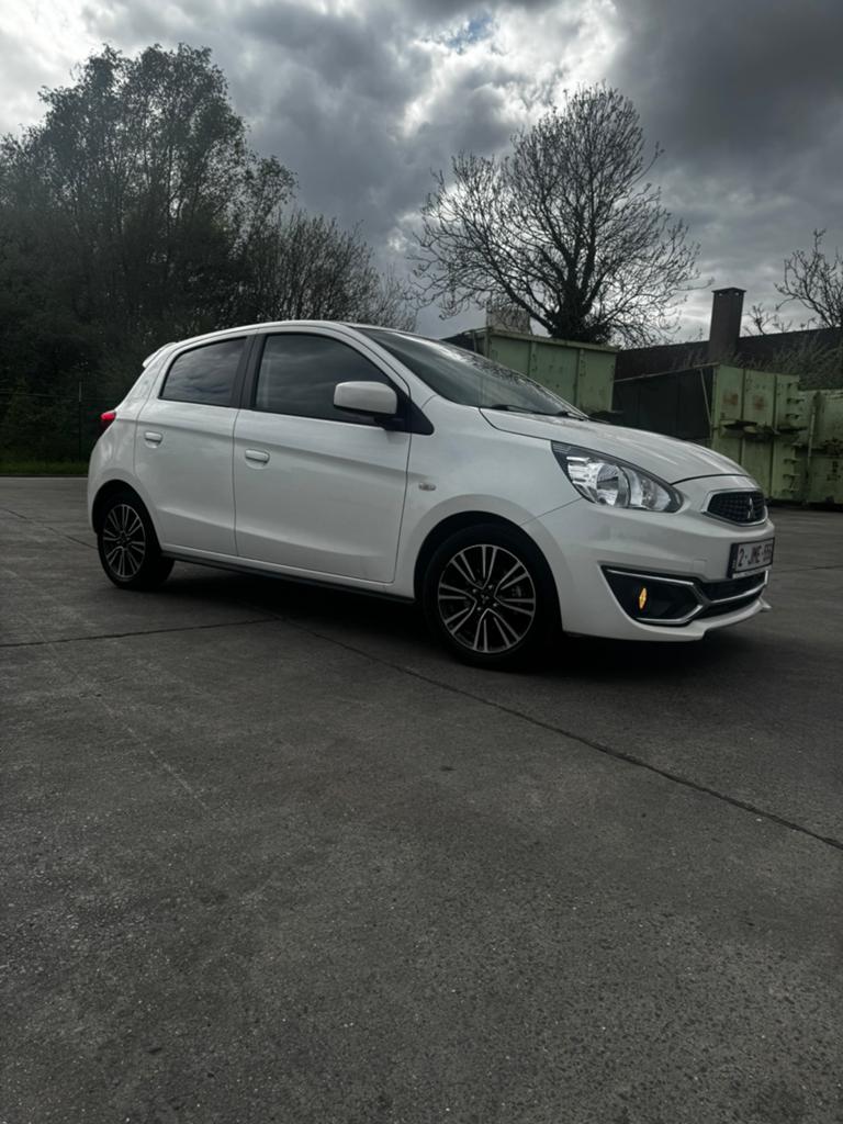 Mitsubishi space star 2020 48000km!!, Auto's, Mitsubishi, Stof, Euro 6, Wit, Handgeschakeld