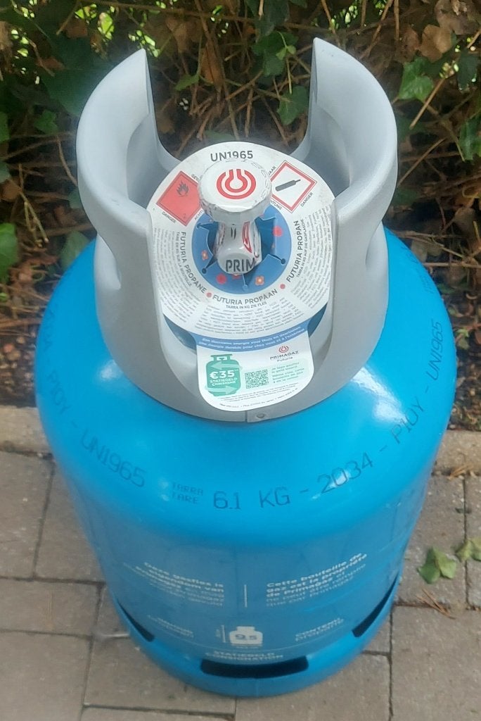gasfles Easyblue 9.5 kg verzegelde 35 € waarborg inbegrepen, Ophalen, Nieuw