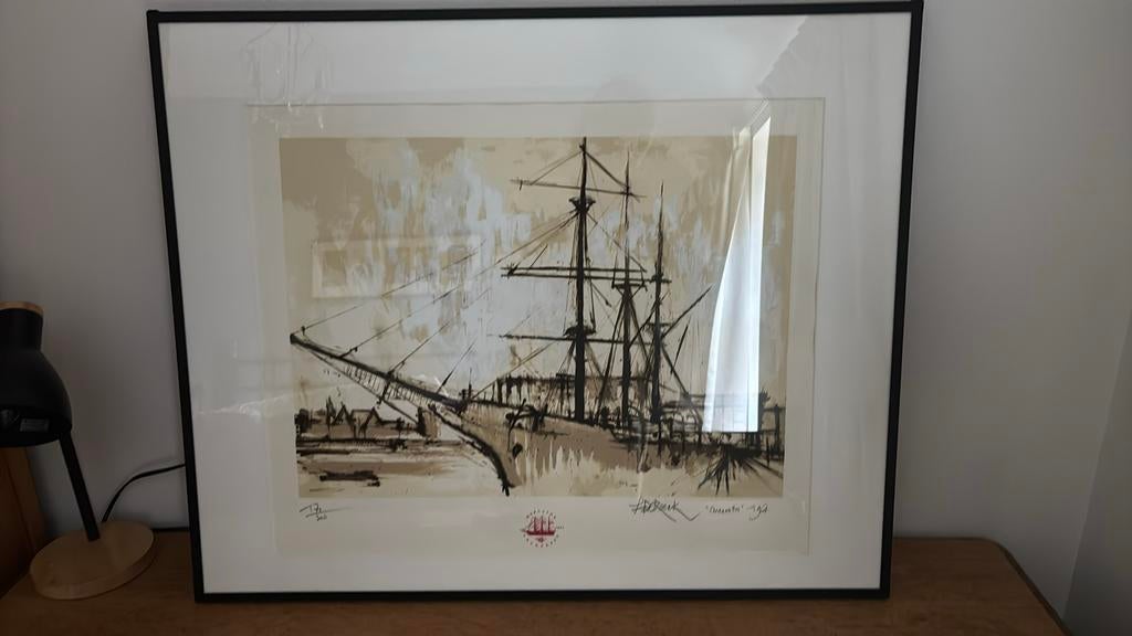 Lucien De Roeck genummerde litho Mercator, Antiek en Kunst, Ophalen