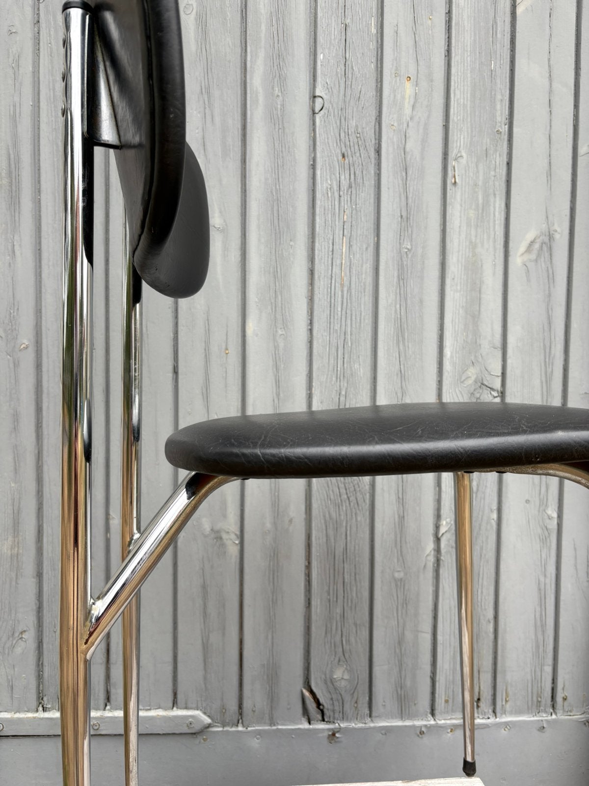 2 vintage buisframe stoelen, Ophalen, Gebruikt, Twee, Vintage, space age