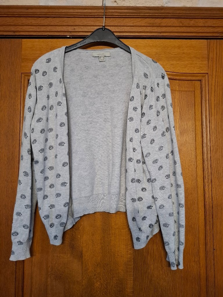 gilet gris motif hérisson, Kleding | Dames, Ophalen, Maat 42/44 (L), Grijs