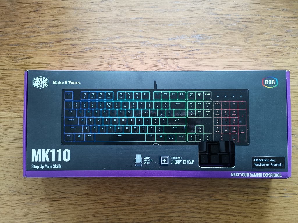 Clavier Cooler Master MK110, Cooler Master, Azerty, Clavier gamer, Comme neuf