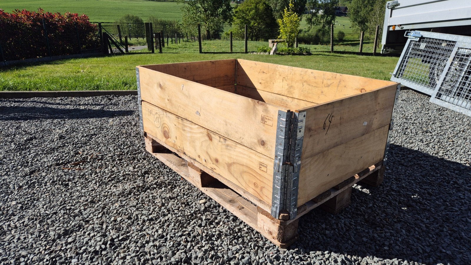 stapelranden palletbak bloembak, 30 à 60 cm, Enlèvement, Utilisé, 100 cm ou plus