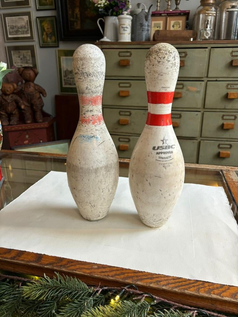 Vintage bowling kegel – retro decoratie, Enlèvement ou Envoi