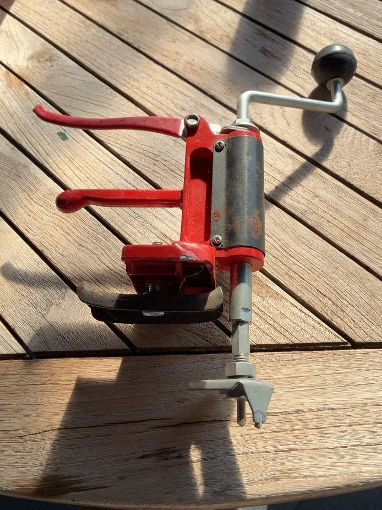 Handmatige bandspanner / omsnoeringsspanner, Tuin en Terras, Ophalen, Gebruikt