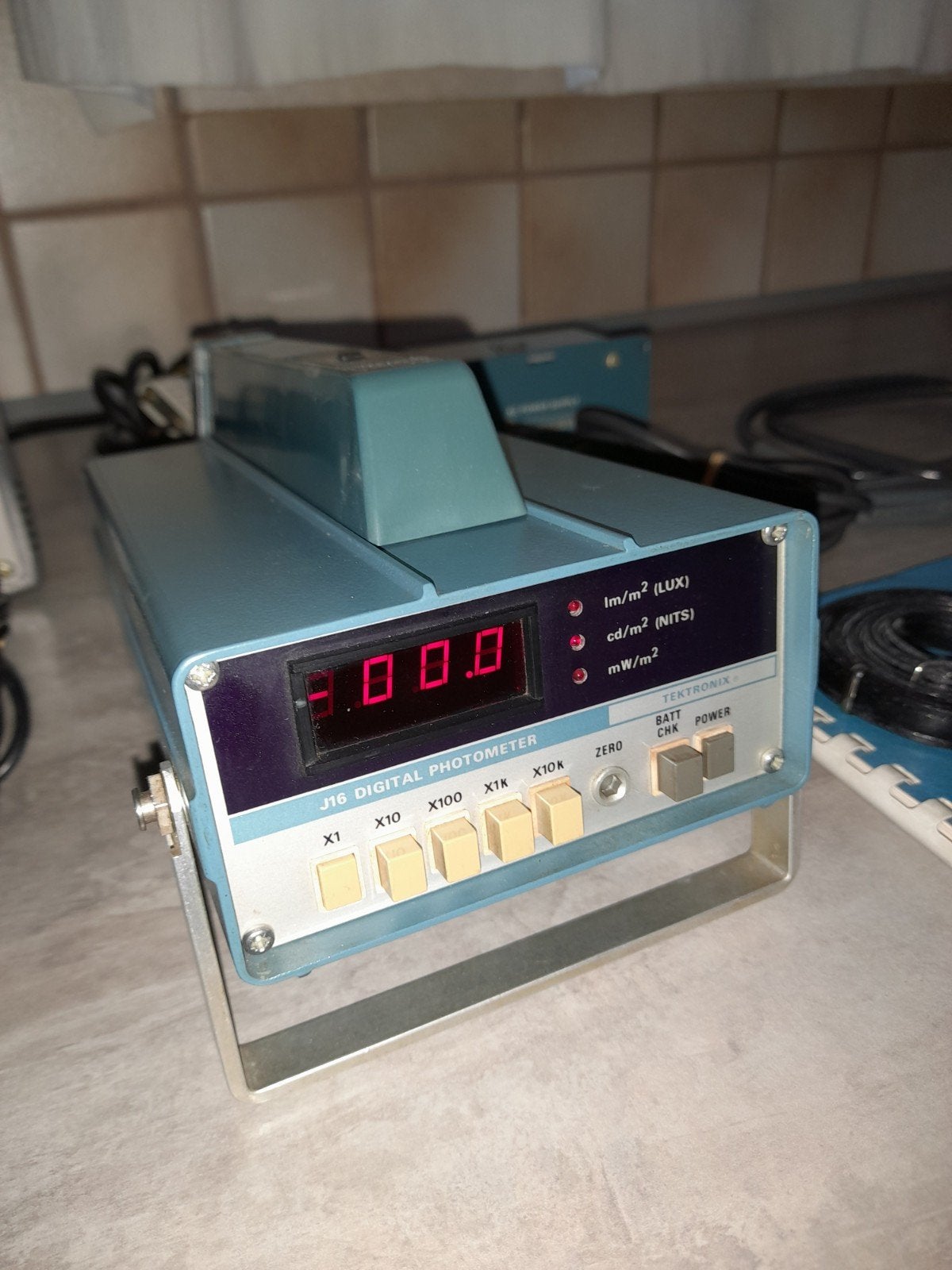 Vintage tektronix lichtmeter/ luxmeter J16 option 2, Doe-het-zelf en Bouw, Meetapparatuur, Ophalen of Verzenden, Zo goed als nieuw