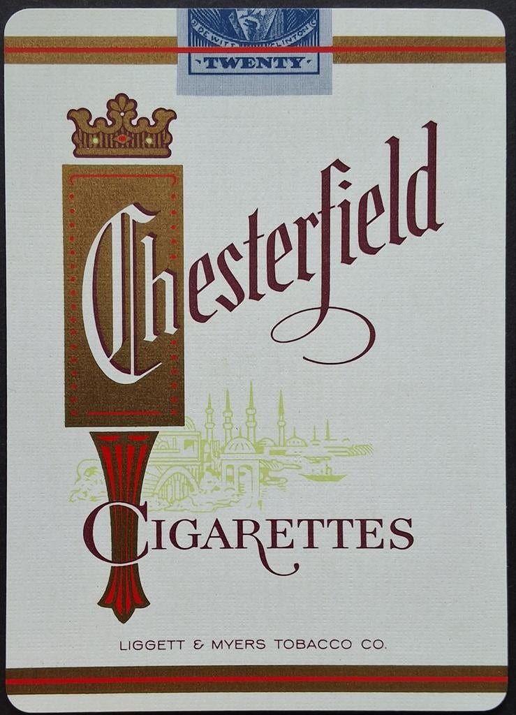 1 Speelkaart  Chesterfield, Verzamelen, Ophalen of Verzenden