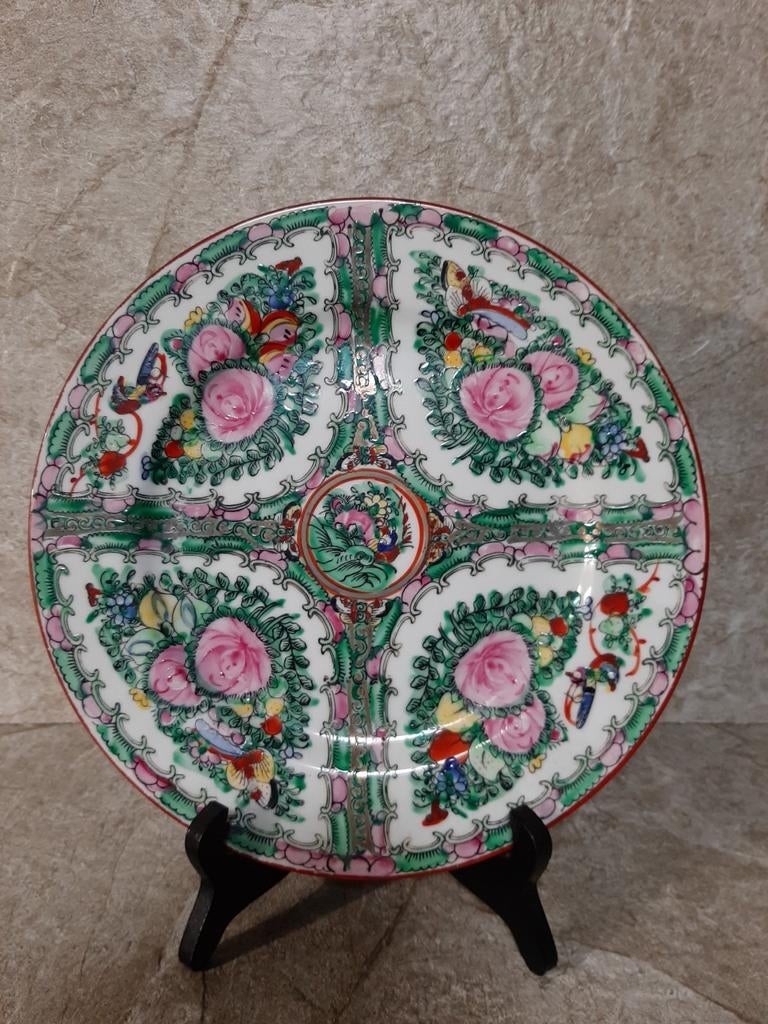 Assiette japonaise Kutani vintage 26 cm, Enlèvement ou Envoi