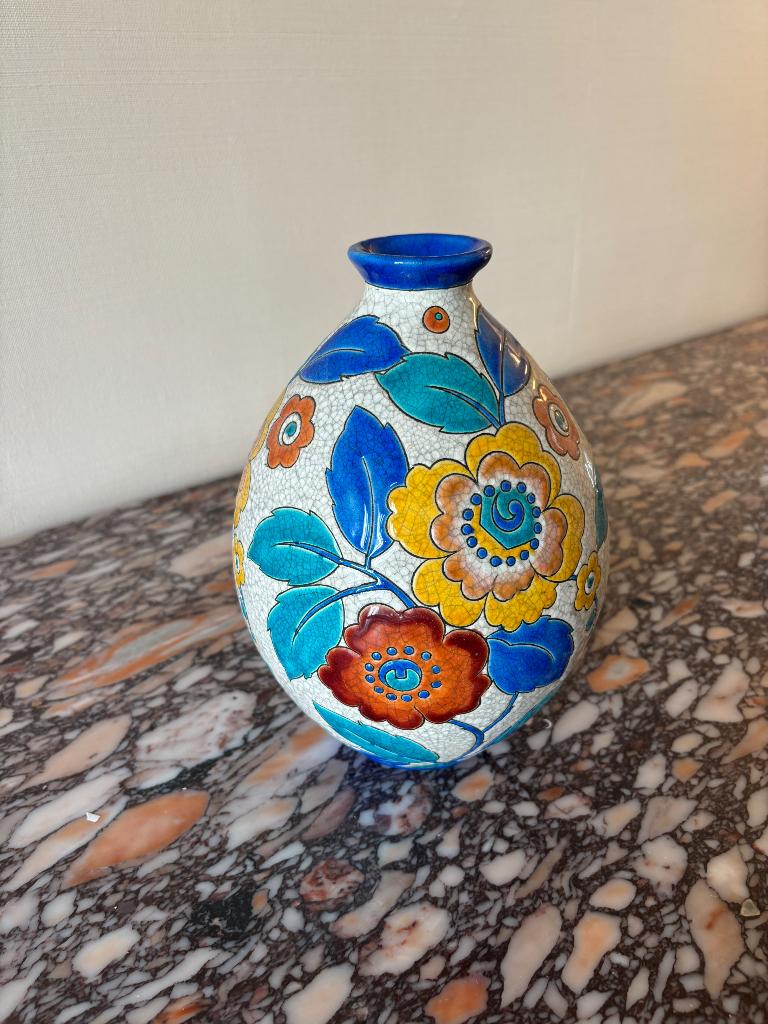 Vase Boch Keramis 23cm, Antiquités & Art, Antiquités | Céramique & Poterie, Enlèvement