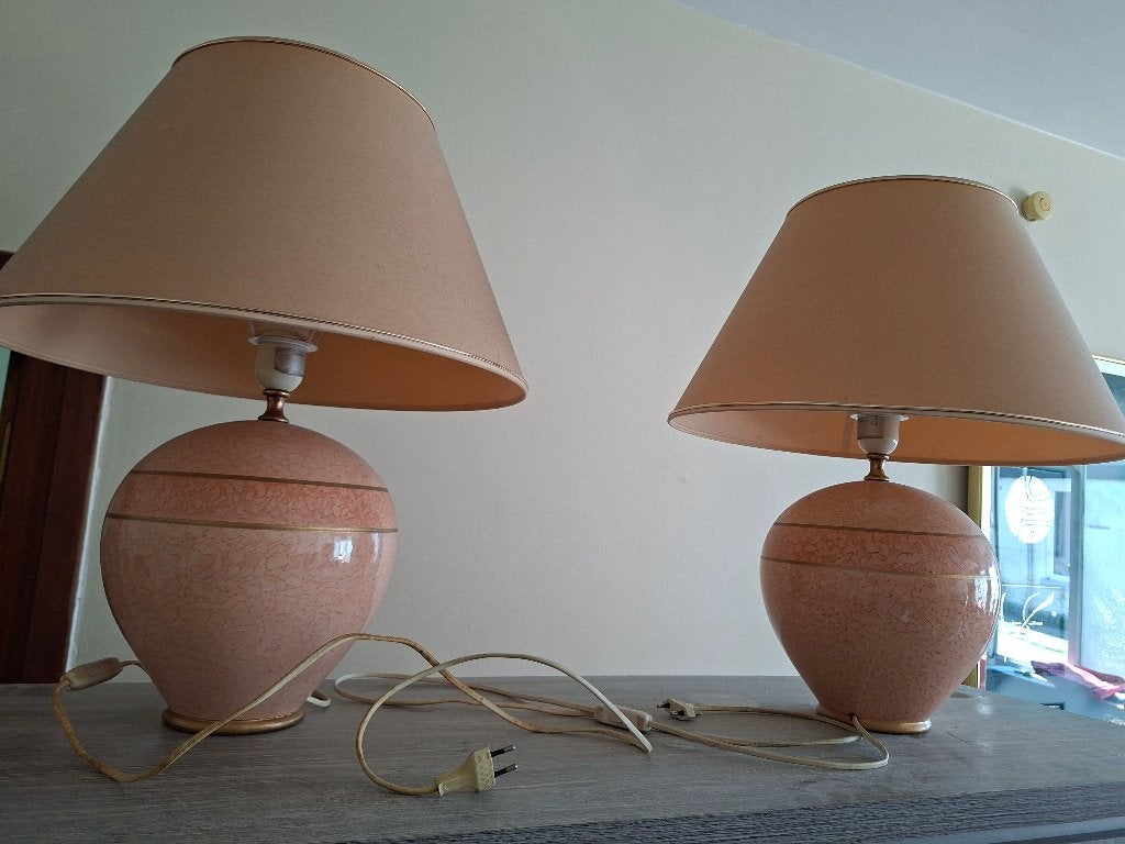 Lampes ton pastel - Monteuse n° 25 -  50cm, Antiquités & Art, Antiquités | Éclairage, Enlèvement