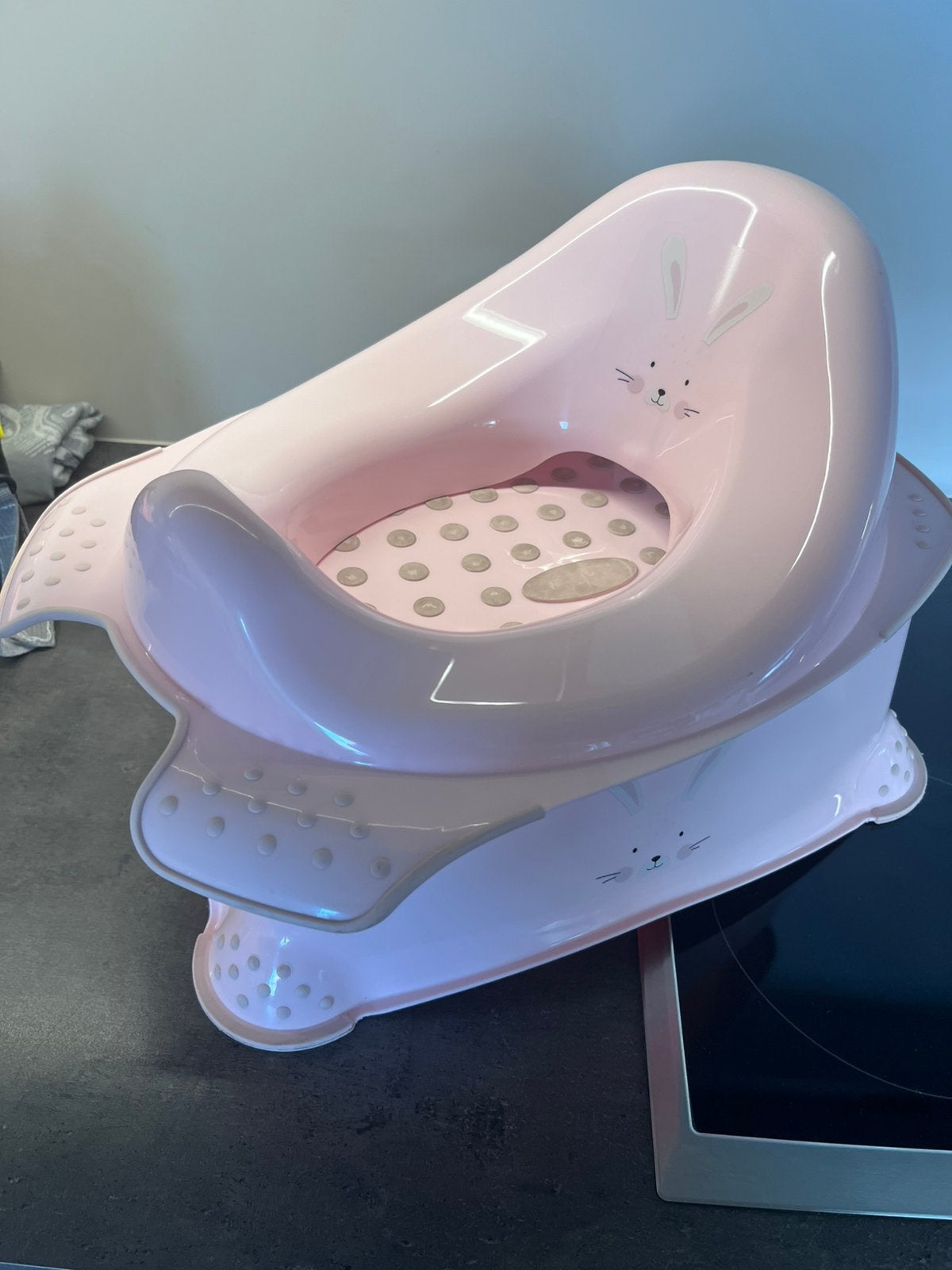 Wc-Bril verkleiner + opstapje, Enfants & Bébés, Enlèvement, Comme neuf