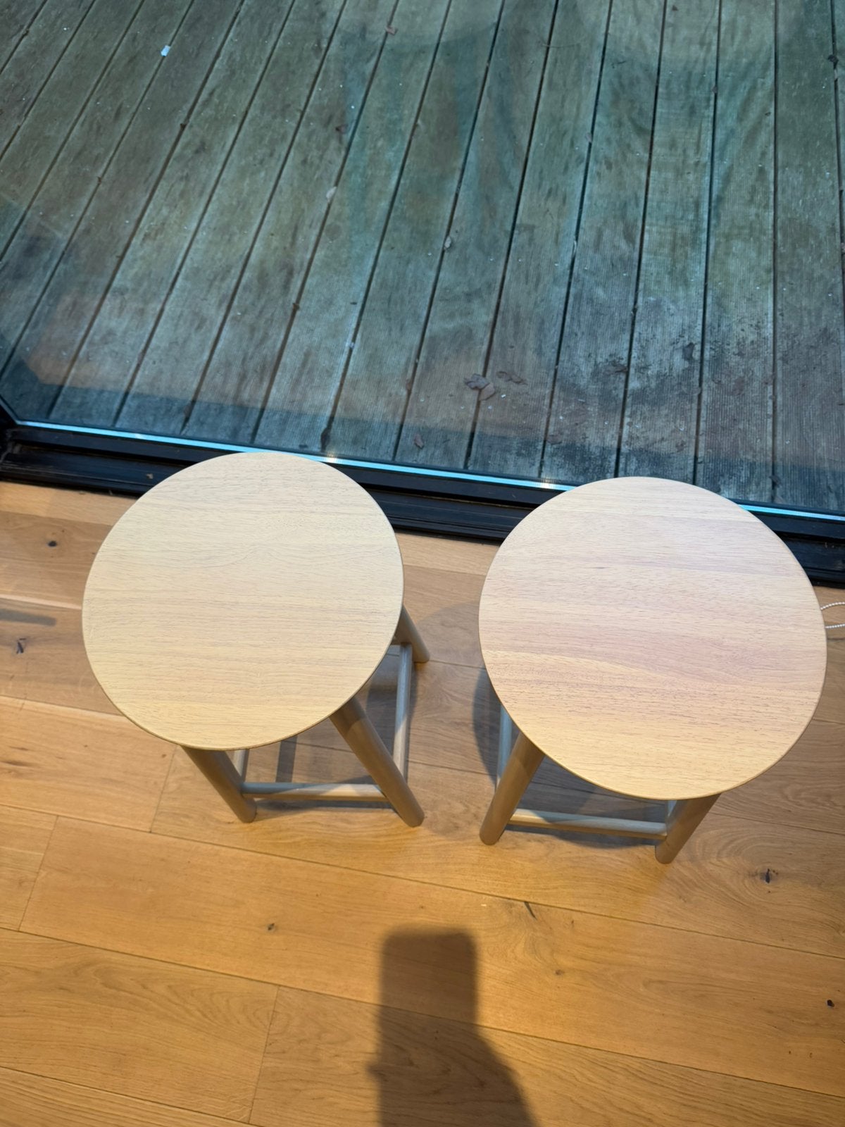 Set of 2 IKEA RÄVSTEN stools – Excellent condition, 2 tabourets, Comme neuf, Enlèvement, Bois