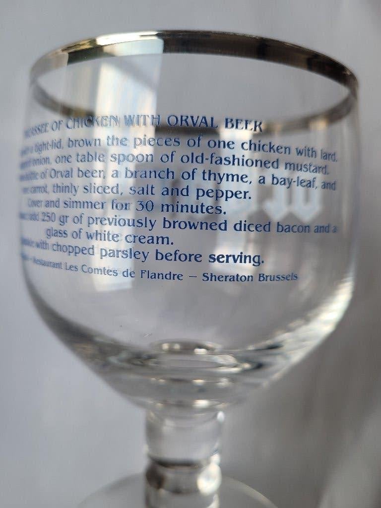 Verre ORVAL SHERATON recette en ANGLAIS, Enlèvement ou Envoi
