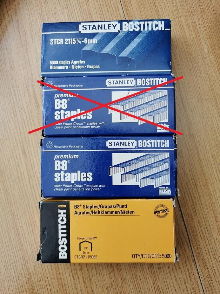 Bostitch nietjes, prijs per doos van 5000 stuks., Enlèvement ou Envoi, Comme neuf