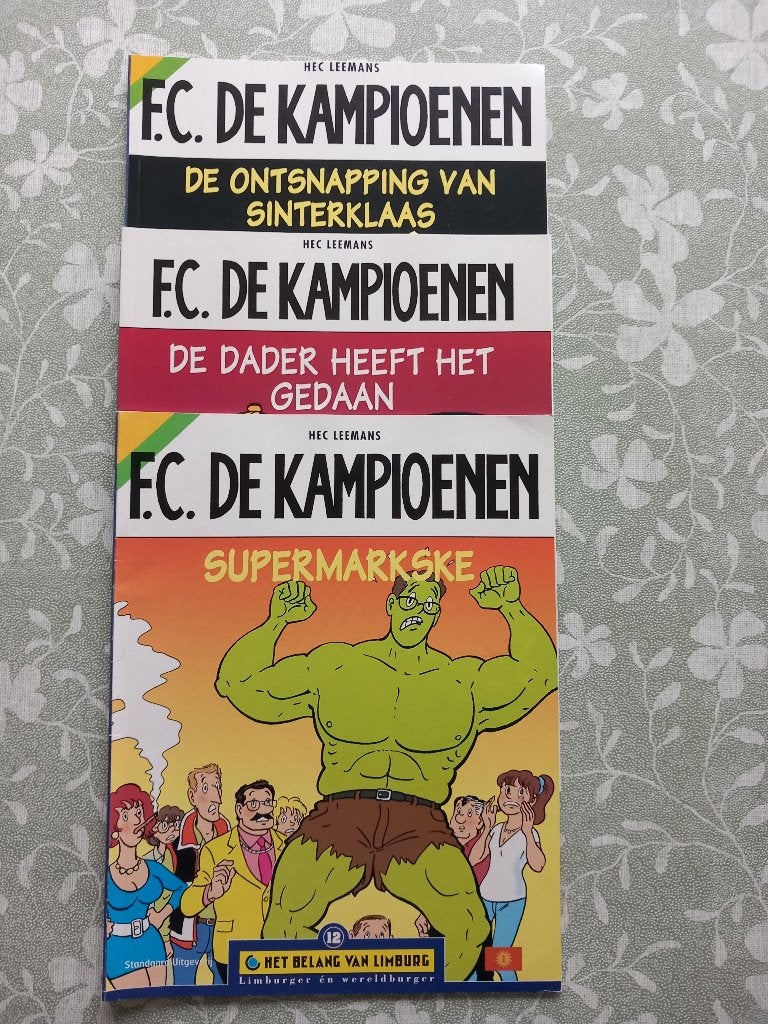3 strips F.C. de kampioenen, Meerdere stripboeken, Ophalen, Nieuw, Hec Leemans