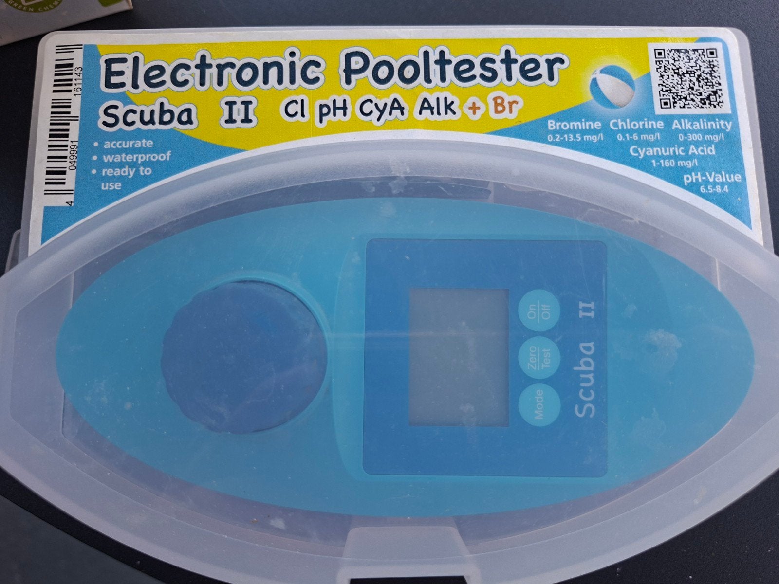 Scuba 2 electronic pooltester + water tester pillen, Enlèvement
