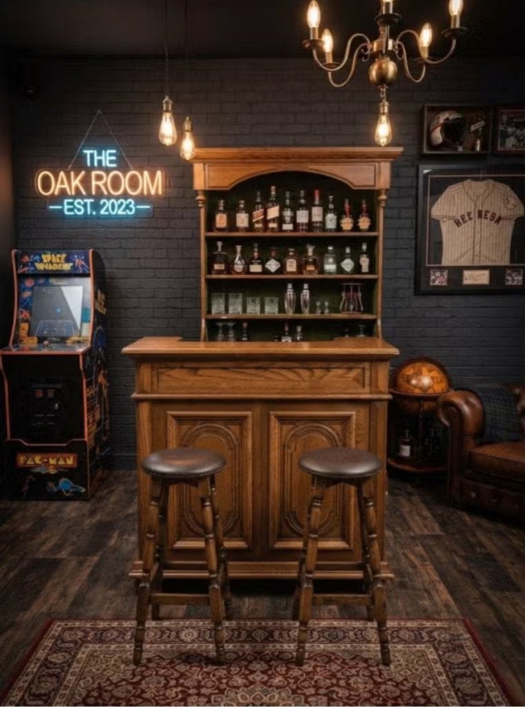 barmeubel bar eik mancave, Ophalen
