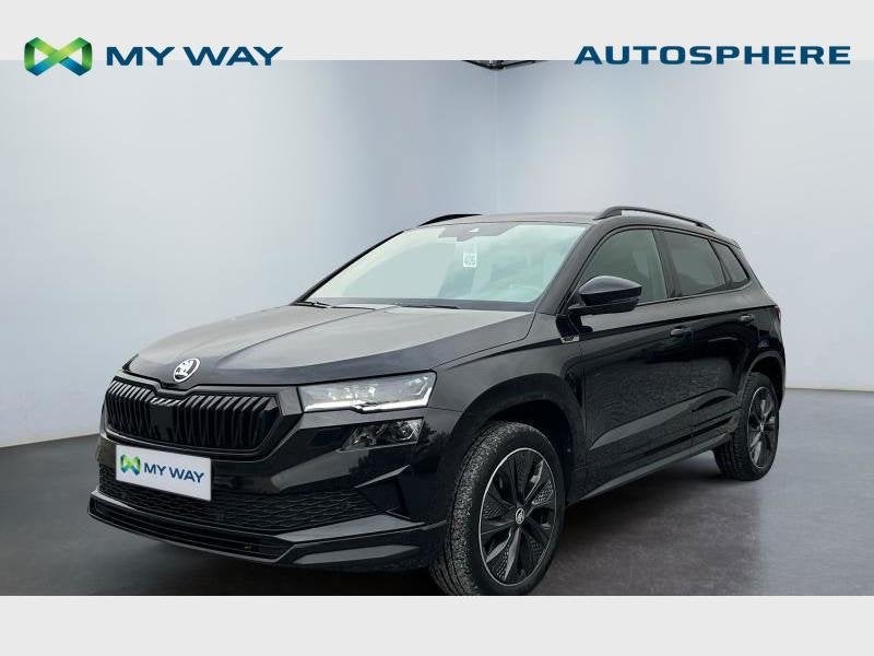 Skoda Karoq Karoq 2.0 CR TDi SCR Sportline DSG, Auto's, Skoda, Automaat, Zwart, Karoq, Diesel