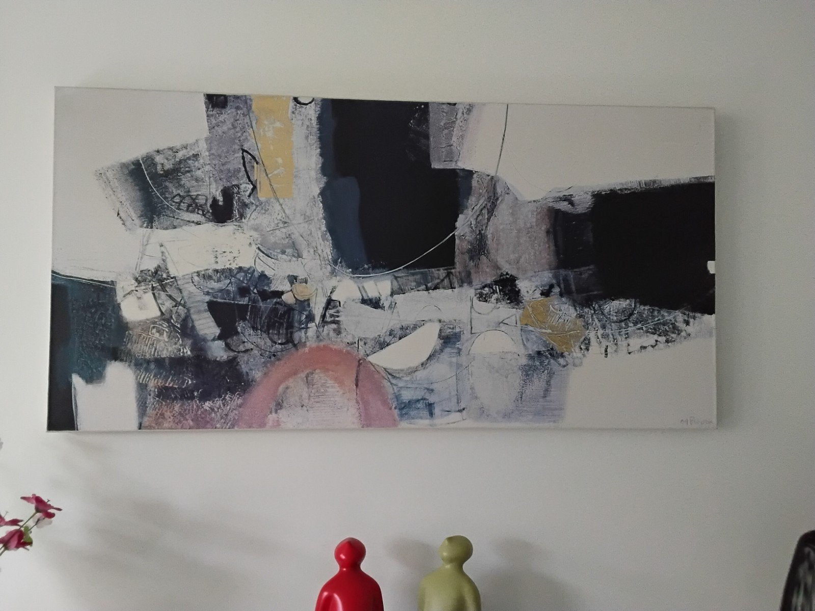 Canvas schilderij     zeer zware kader aankoop 250euro, Ophalen